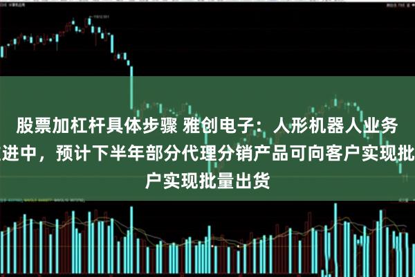 股票加杠杆具体步骤 雅创电子:人形机器人业务持续推进中,预计下半年部分代理分销产品可向客户实现批量出货