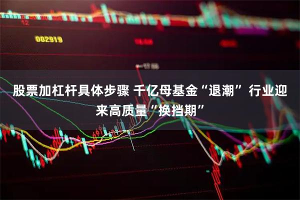 股票加杠杆具体步骤 千亿母基金“退潮” 行业迎来高质量“换挡期”